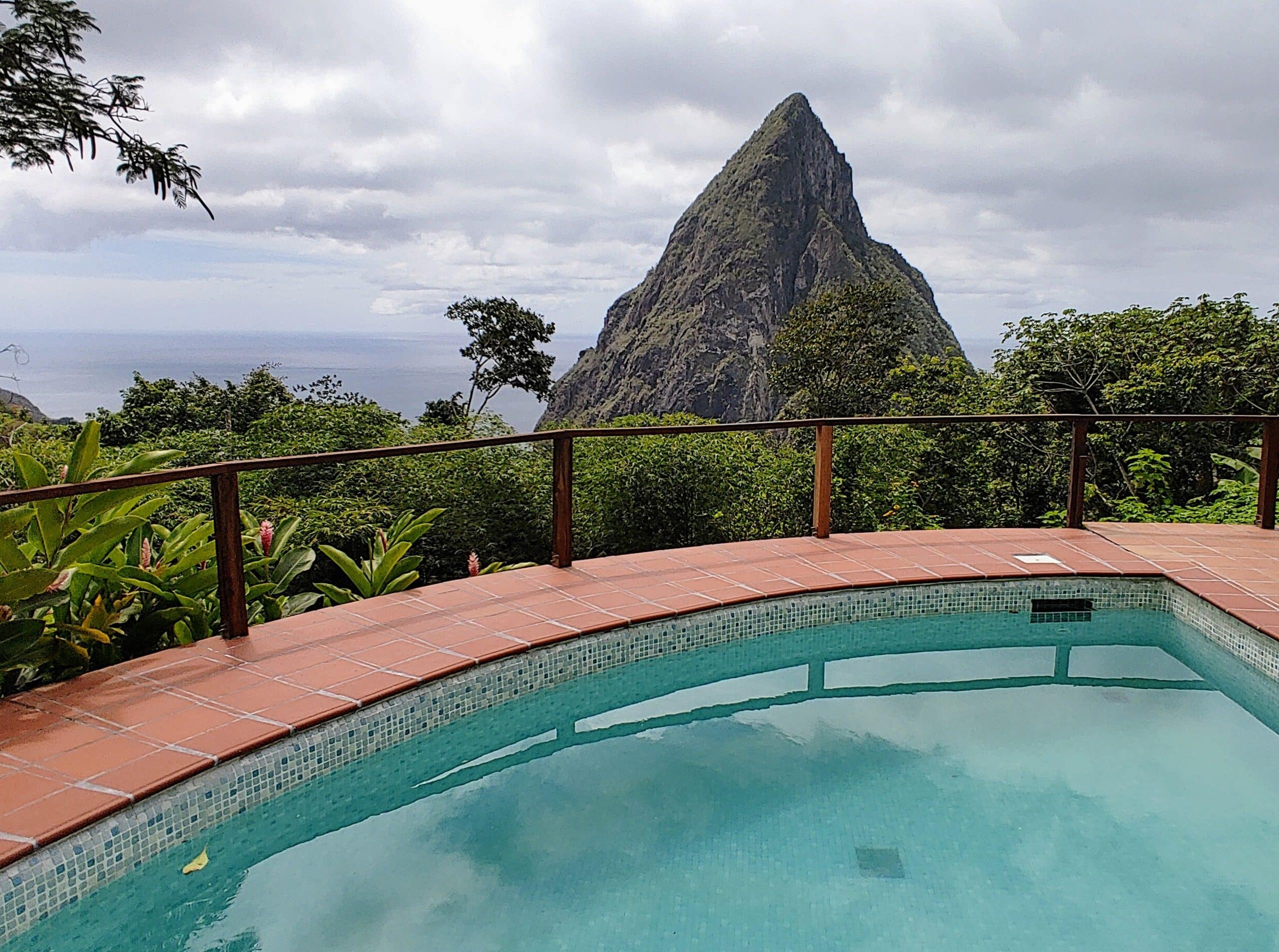 Hillside Villa with Piton Views