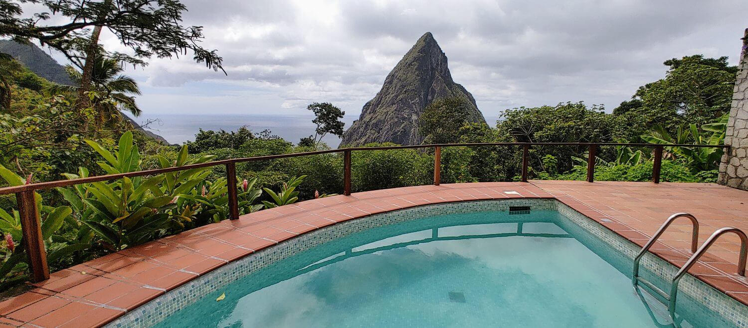 Hillside Villa with Piton Views