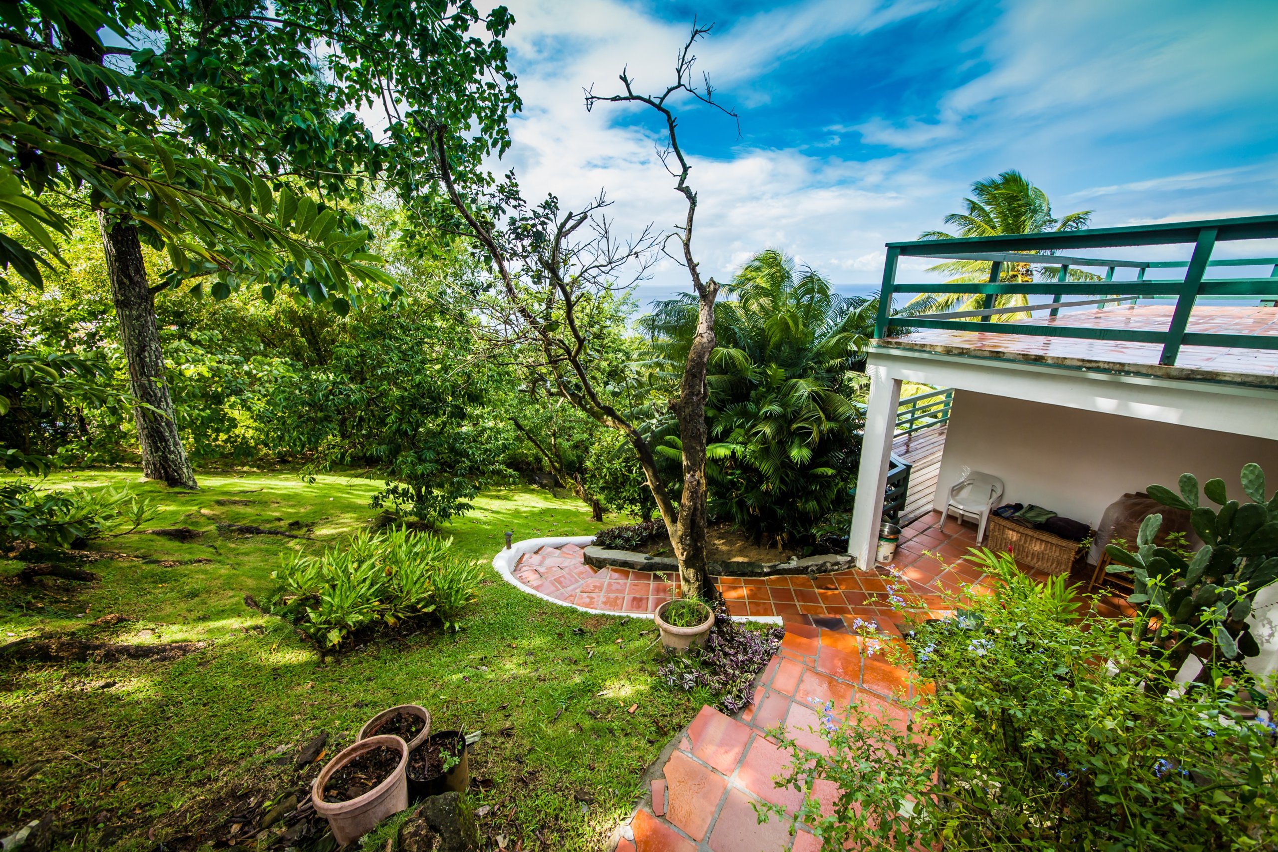 Panoramic views over the Caribbean Sea and Bay