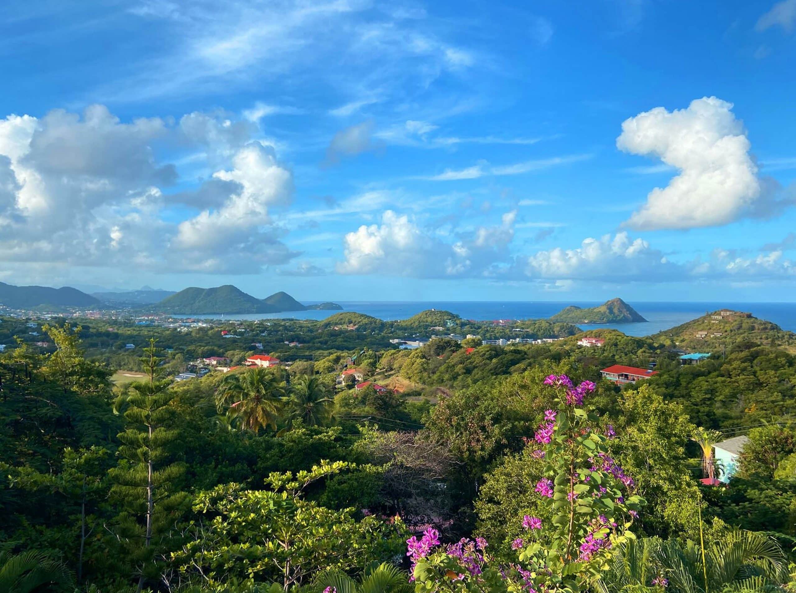 Charming Hillside Retreat with Panoramic Island Views