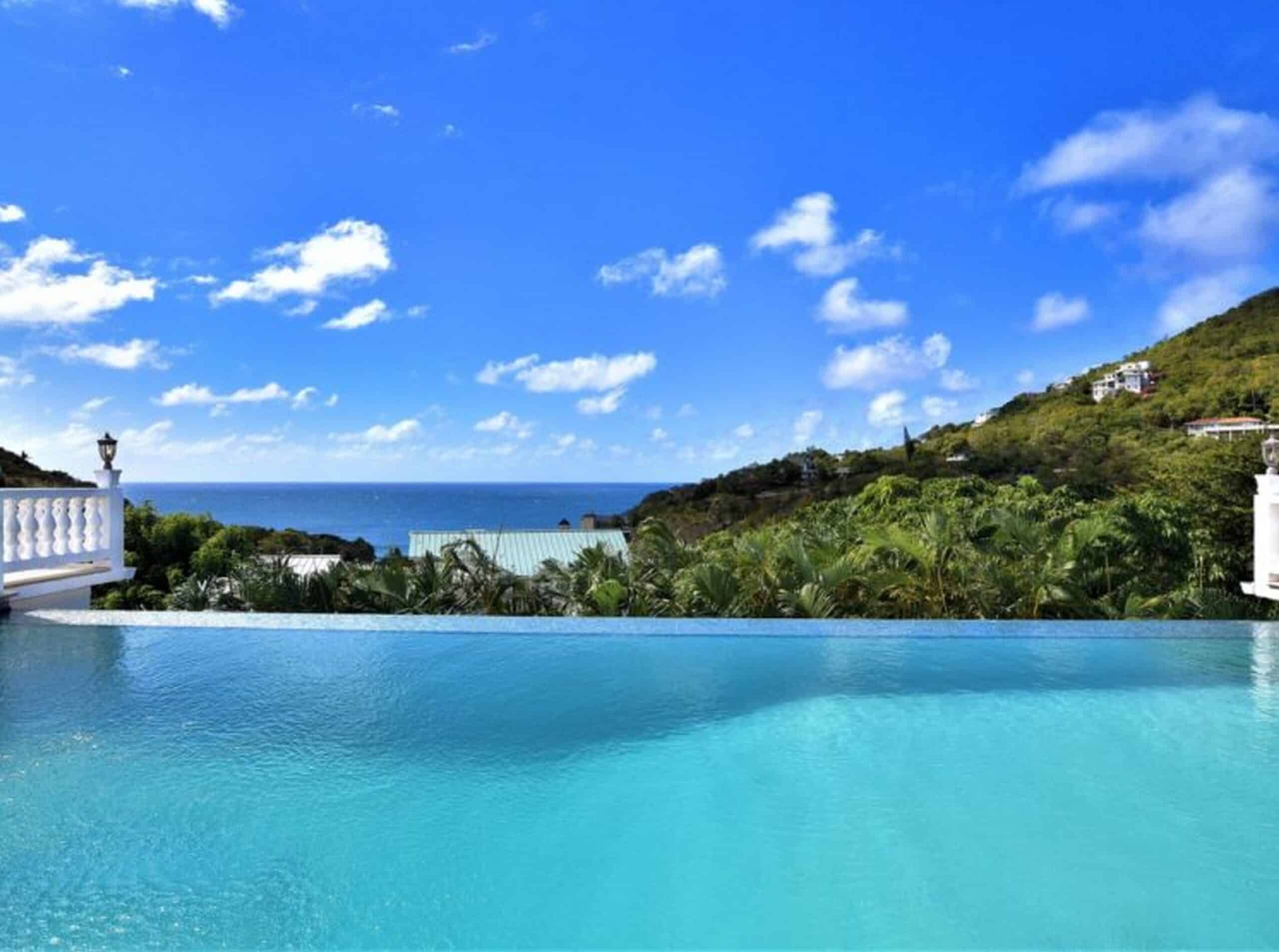 Elegant Hillside Retreat with Caribbean Sea Views